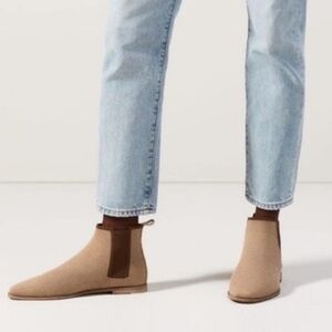 Rothy's The Merino Wool Chelsea Ankle Boot in Chestnut Brown, Size 9.5